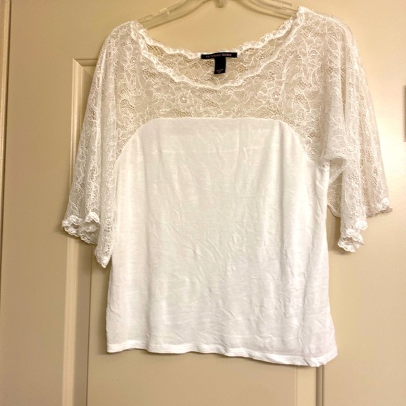 Elegant, but sheer white blouse. - Picture 1 of 4